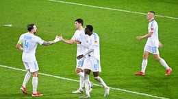 Futbalisti ŠK Slovan Bratislava.