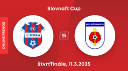 FC ViOn Zlaté Moravce-Vráble - MFK Ružomberok: ONLINE prenos zo štvrťfinále Slovnaft Cupu.