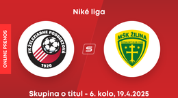 FK Železiarne Podbrezová - MŠK Žilina: ONLINE prenos zo zápasu 6. kola skupiny o titul Niké ligy.