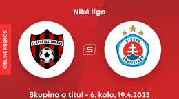 FC Spartak Trnava - ŠK Slovan Bratislava: ONLINE prenos zo zápasu 6. kola skupiny o titul Niké ligy.