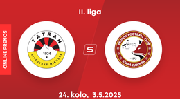MFK Tatran Liptovský Mikuláš - Stará Ľubovňa Redfox Football Club: ONLINE prenos zo zápasu 24. kola II. ligy.