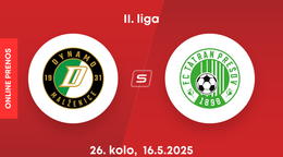 OFK Malženice - FC Tatran Prešov: ONLINE prenos zo zápasu 26. kola II. ligy.