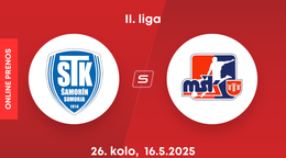 FC ŠTK 1914 Šamorín - MŠK Považská Bystrica: ONLINE prenos zo zápasu 26. kola II. ligy.