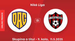 FC DAC Dunajská Streda - FC Spartak Trnava: ONLINE prenos zo zápasu 9. kola skupiny o titul Niké ligy.