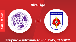 KFC Komárno - MFK Ružomberok: ONLINE prenos zo zápasu 10. kola skupiny o udržanie sa v Niké lige.