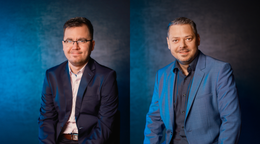 Komentátori Richard Weinfortner (vľavo) a Pavol Pindjak.