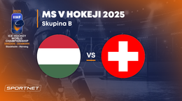Maďarsko - Švajčiarsko: ONLINE prenos zo zápasu na MS v hokeji 2025 vo Švédsku a Dánsku.