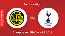 Bodø/Glimt - Tottenham Hotspur: ONLINE prenos z 2. zápasu semifinále Európskej ligy.