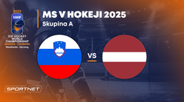 Slovinsko - Lotyšsko: ONLINE prenos zo zápasu na MS v hokeji 2025 vo Švédsku a Dánsku.