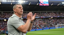 Tréner Slovenska Jaroslav Kentoš po zápase Slovensko - Taliansko na ME hráčov do 21 rokov.