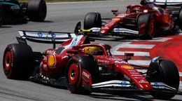 Lewis Hamilton na Ferrari počas Veľkej ceny Španielska v Barcelone. 
