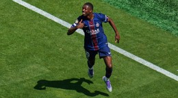 Ousmane Dembélé sa teší po strelenom góle v zápase Paríž St. Germain - Real Madrid v semifinále MS klubov FIFA 2025.