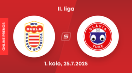 MFK Dukla Banská Bystrica - Slávia TU Košice: ONLINE prenos zo zápasu 1. kola II. ligy.