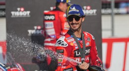 Taliansky jazdec Francesco Bagnaia z tímu Ducati Lenovo Team