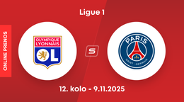 Olympique Lyon - Paríž St. Germain ONLINE prenos z 12. kola Ligue 1.