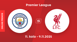 Manchester City - Liverpool FC: ONLINE prenos z 11. kola Premier League.