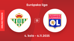 Real Betis - Olympique Lyon: ONLINE prenos zo zápasu 4. kola ligovej fázy Európskej ligy.