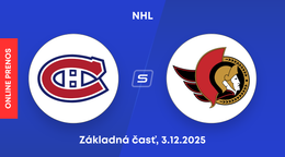 Montreal Canadiens - Ottawa Senators: ONLINE prenos zo zápasu NHL.