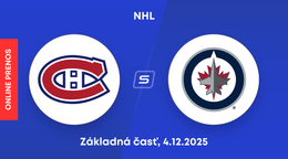 Montreal Canadiens - Winnipeg Jets: ONLINE prenos zo zápasu NHL.