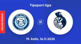 HK Nitra - HK Poprad: ONLINE prenos zo zápasu 19. kola Tipsport ligy.