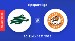 Vlci Žilina - HK Dukla Michalovce: ONLINE prenos zo zápasu 20. kola Tipsport ligy.