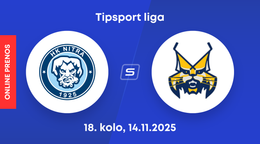 HK Nitra - HK Spišská Nová Ves: ONLINE prenos zo zápasu 18. kola Tipsport ligy.