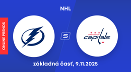 Tampa Bay Lightning - Washington Capitals: ONLINE prenos zo zápasu NHL.
