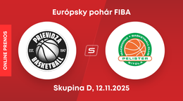 BC Prievidza - KK Pelister: LIVE STREAM zo zápasu Európskeho pohára FIBA.