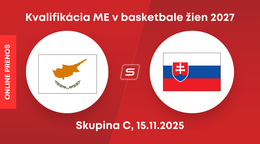 Cyprus - Slovensko: LIVE STREAM zo zápasu kvalifikácie na ME v basketbale žien 2027.