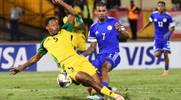 Momentka zo zápasu Jamajka - Curacao