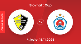 OŠK Trenčianske Stankovce - ŠK Slovan Bratislava: ONLINE prenos zo zápasu 4. kola Slovnaft Cupu.