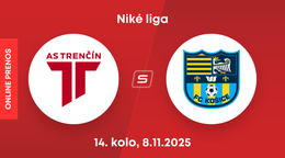 AS Trenčín - FC Košice: ONLINE prenos zo zápasu 14. kola Niké ligy.