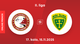 Stará Ľubovňa Redfox Football Club - MŠK Žilina B: ONLINE prenos zo zápasu 17. kola II. ligy.