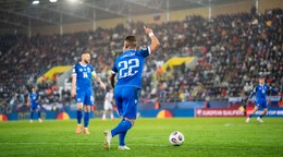 Fotka zo zápasu Slovensko - Severné Írsko.