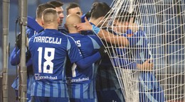 Na snímke futbalisti Slovana.