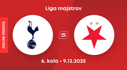 Tottenham Hotspur - SK Slavia Praha: ONLINE prenos zo zápasu 6. kola ligovej fázy Ligy majstrov. 