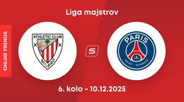 Athletic Bilbao - Paríž St. Germain: ONLINE prenos zo zápasu 6. kola ligovej fázy Ligy majstrov.