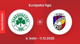 Panathinaikos FC - FC Viktoria Plzeň: ONLINE prenos zo zápasu Európskej ligy.