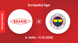Brann Bergen - Fenerbahce Istanbul: ONLINE prenos zo zápasu Európskej ligy.