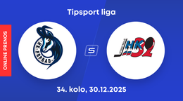 HK Poprad - Hk 32 Liptovský Mikuláš: ONLINE prenos zo zápasu 34. kola Tipsport ligy.