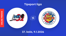 Hk 32 Liptovský Mikuláš - HKM Zvolen: ONLINE prenos zo zápasu 37. kola Tipsport ligy.