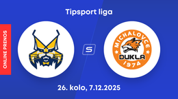 HK Spišská Nová Ves - HK Dukla Michalovce: ONLINE prenos zo zápasu 26. kola Tipsport ligy.