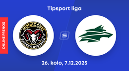 HC MONACObet Banská Bystrica - Vlci Žilina: ONLINE prenos zo zápasu 26. kola Tipsport ligy.