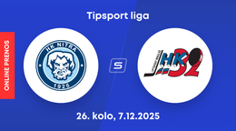 HK Nitra - Hk 32 Liptovský Mikuláš: ONLINE prenos zo zápasu 26. kola Tipsport ligy.