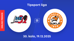 Hk 32 Liptovský Mikuláš - HK Dukla Michalovce: ONLINE prenos zo zápasu 30. kola Tipsport ligy.