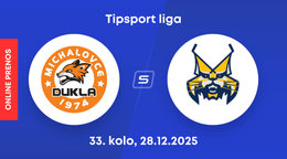 HK Dukla Michalovce - HK Spišská Nová Ves: ONLINE prenos zo zápasu 33. kola Tipsport ligy.