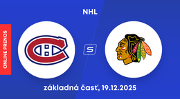 Montreal Canadiens - Chicago Blackhawks: ONLINE prenos zo zápasu NHL.