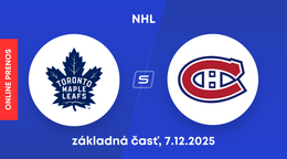 Toronto Maple Leafs - Montreal Canadiens: ONLINE prenos zo zápasu NHL.