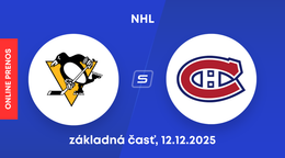 Pittsburgh Penguins - Montreal Canadiens: ONLINE prenos zo zápasu NHL.