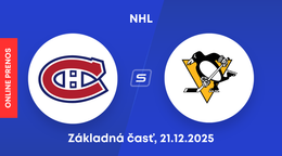 Montreal Canadiens - Pittsburgh Penguins: ONLINE prenos zo zápasu NHL.